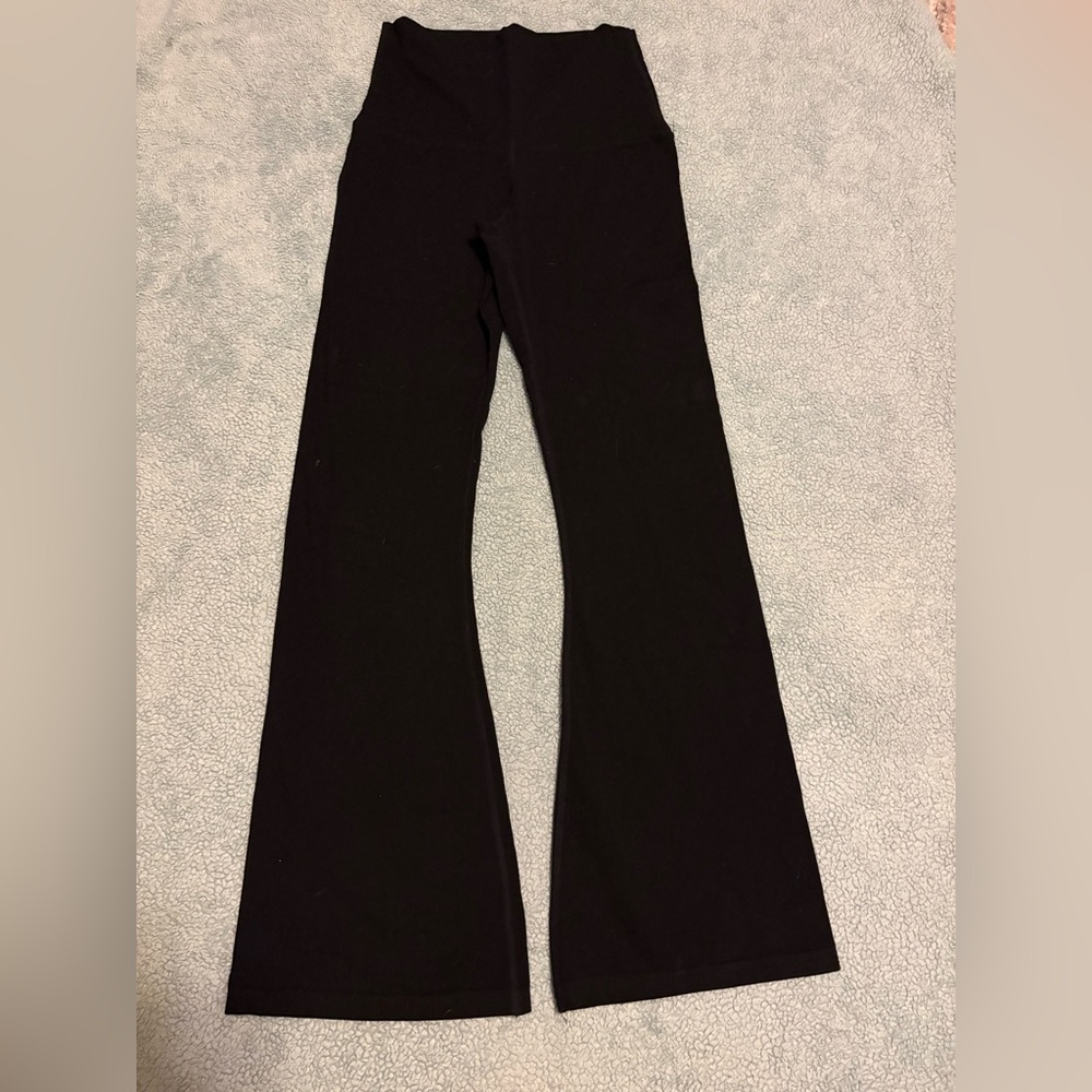 Organic Cotton Bamboo blend Black Flared Pants